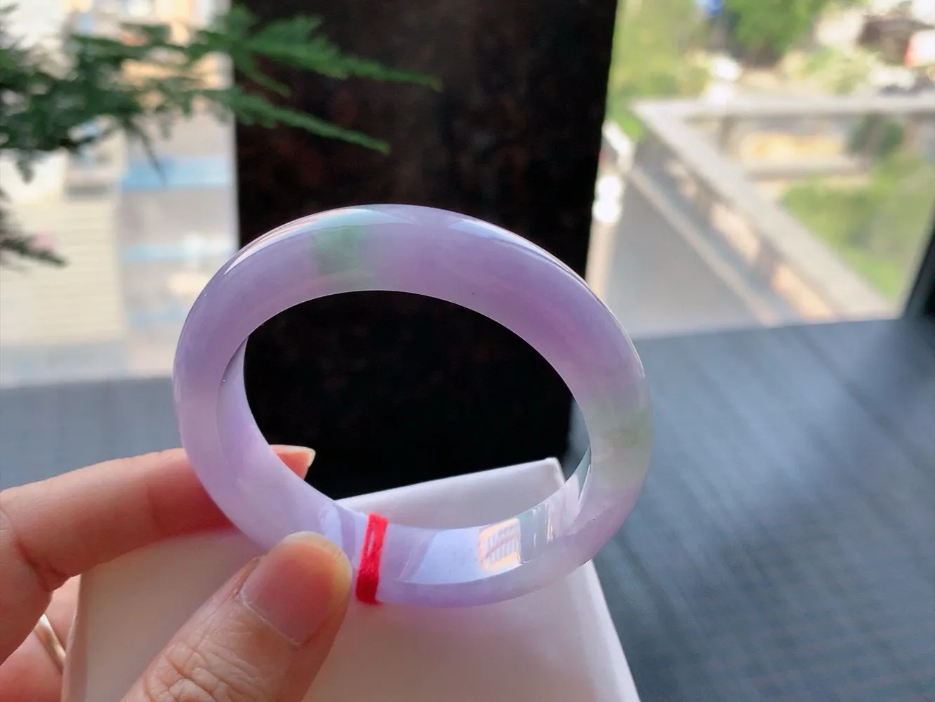 正圈满色春彩 微细纹 尺寸:55.4/12.1/9.1 色好