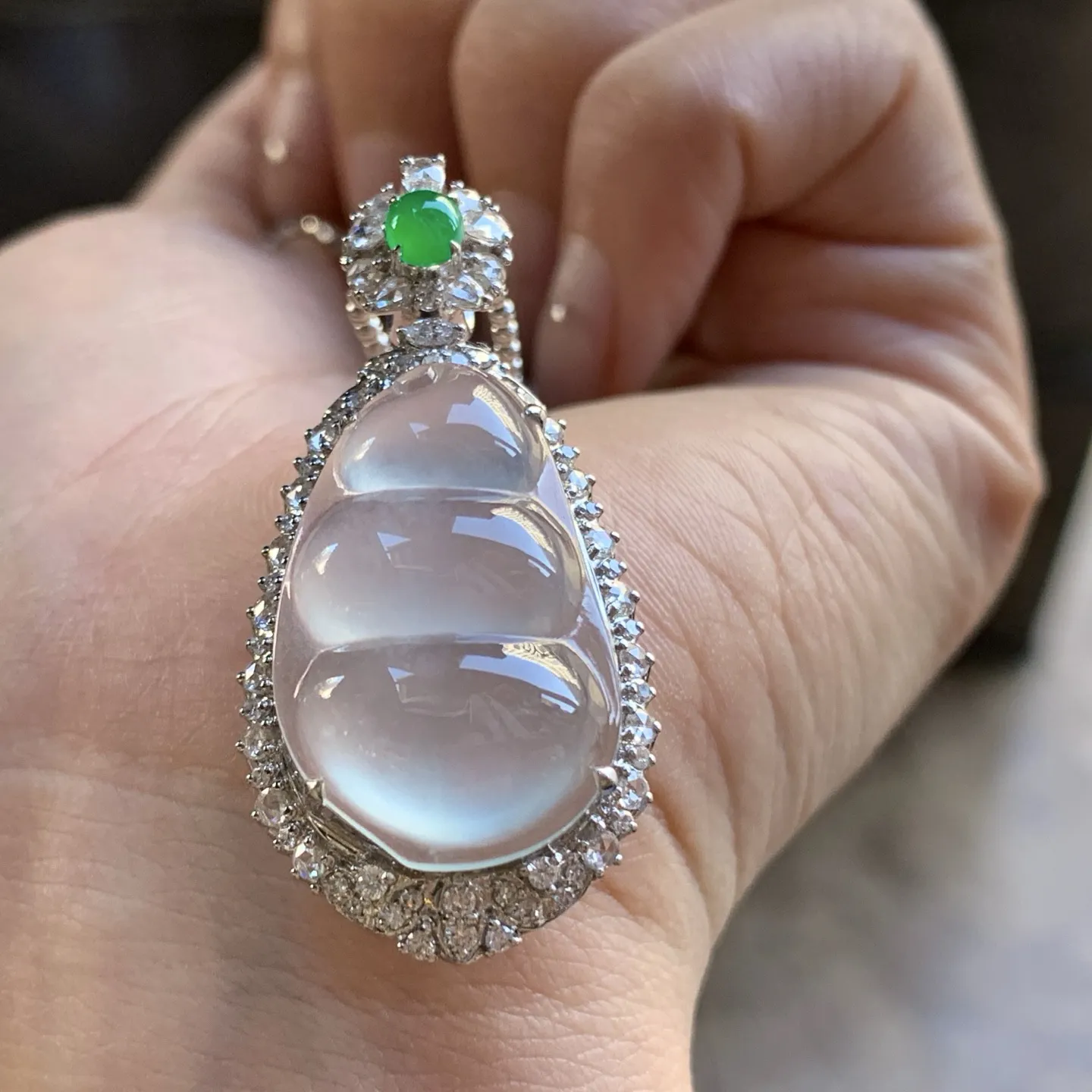 金钻镶嵌冰豆子^_^荧光十足