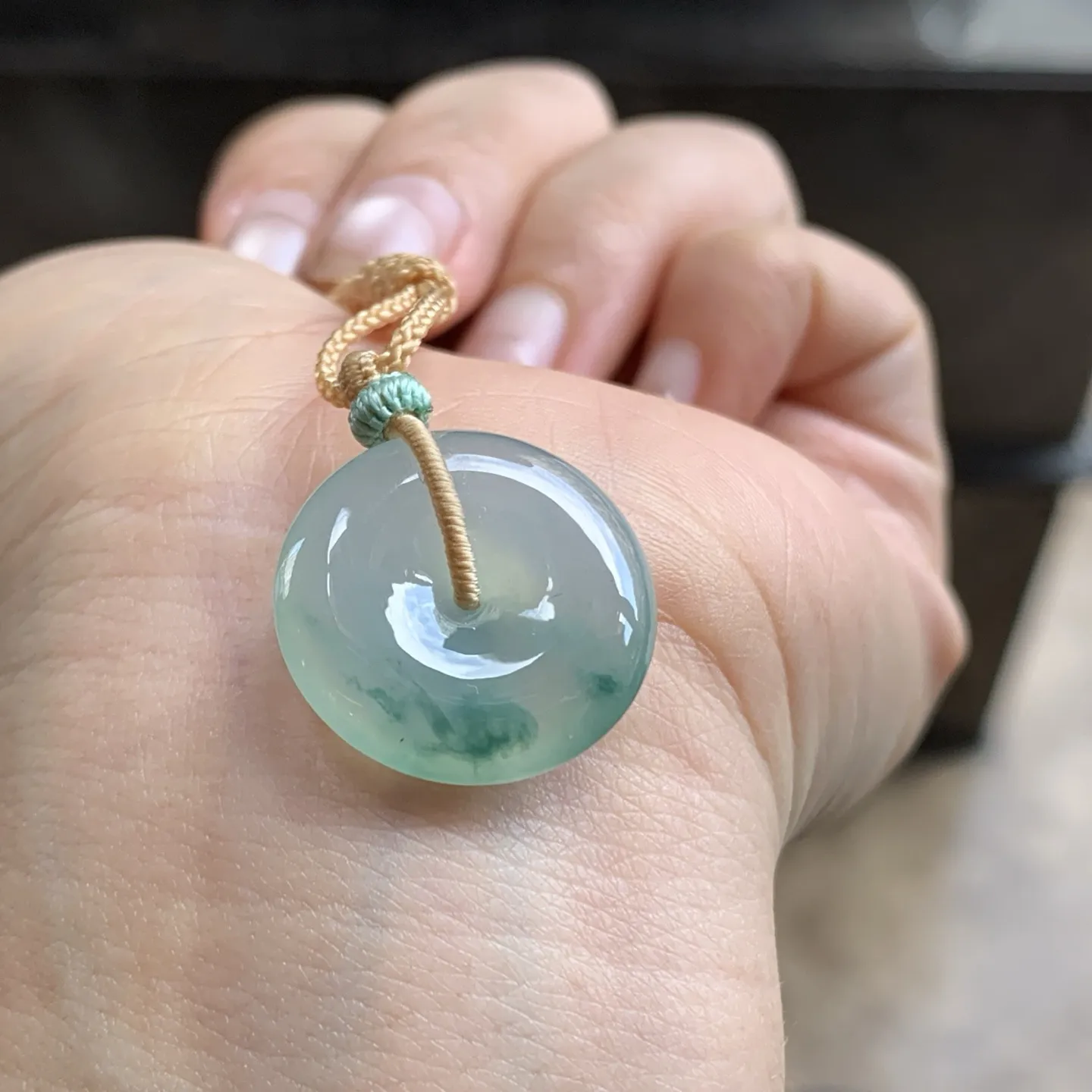 蓝花平安扣^_^飘花灵韵