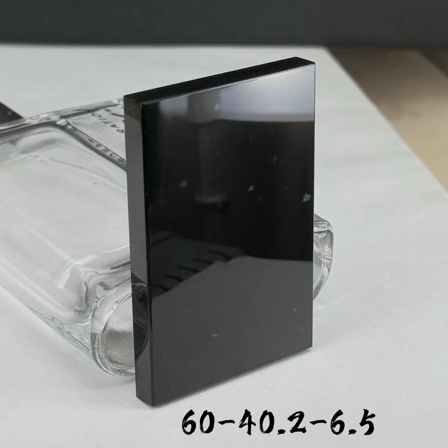 精品墨翠雪花棉无事牌 种好色正 黑度极好 打灯通透 油性十足  尺寸60