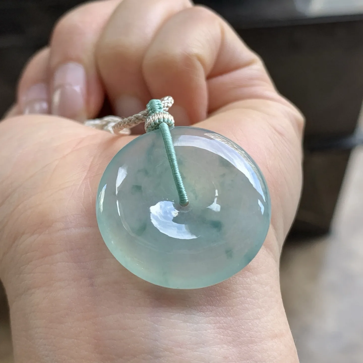 蓝花平安扣^_^飘花灵韵