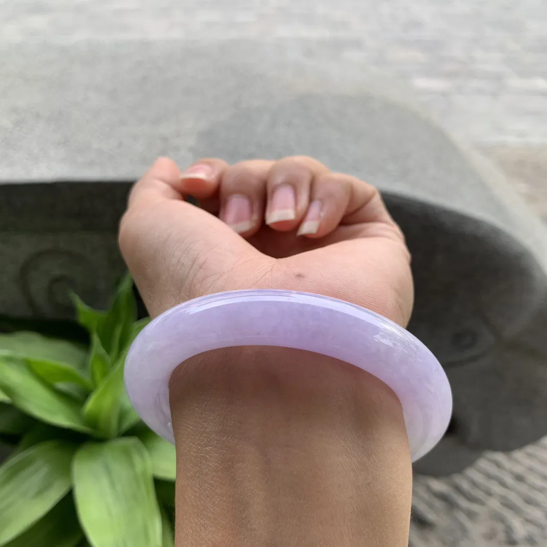 圈口55-11.1 【紫罗兰圆条手镯】圆条55 56可戴