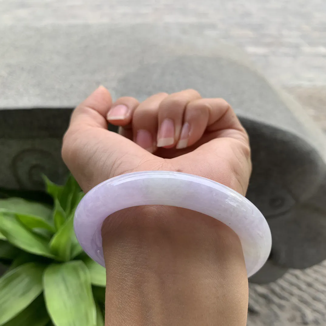 圈口55-11.1 【紫罗兰圆条手镯】圆条55 56可戴