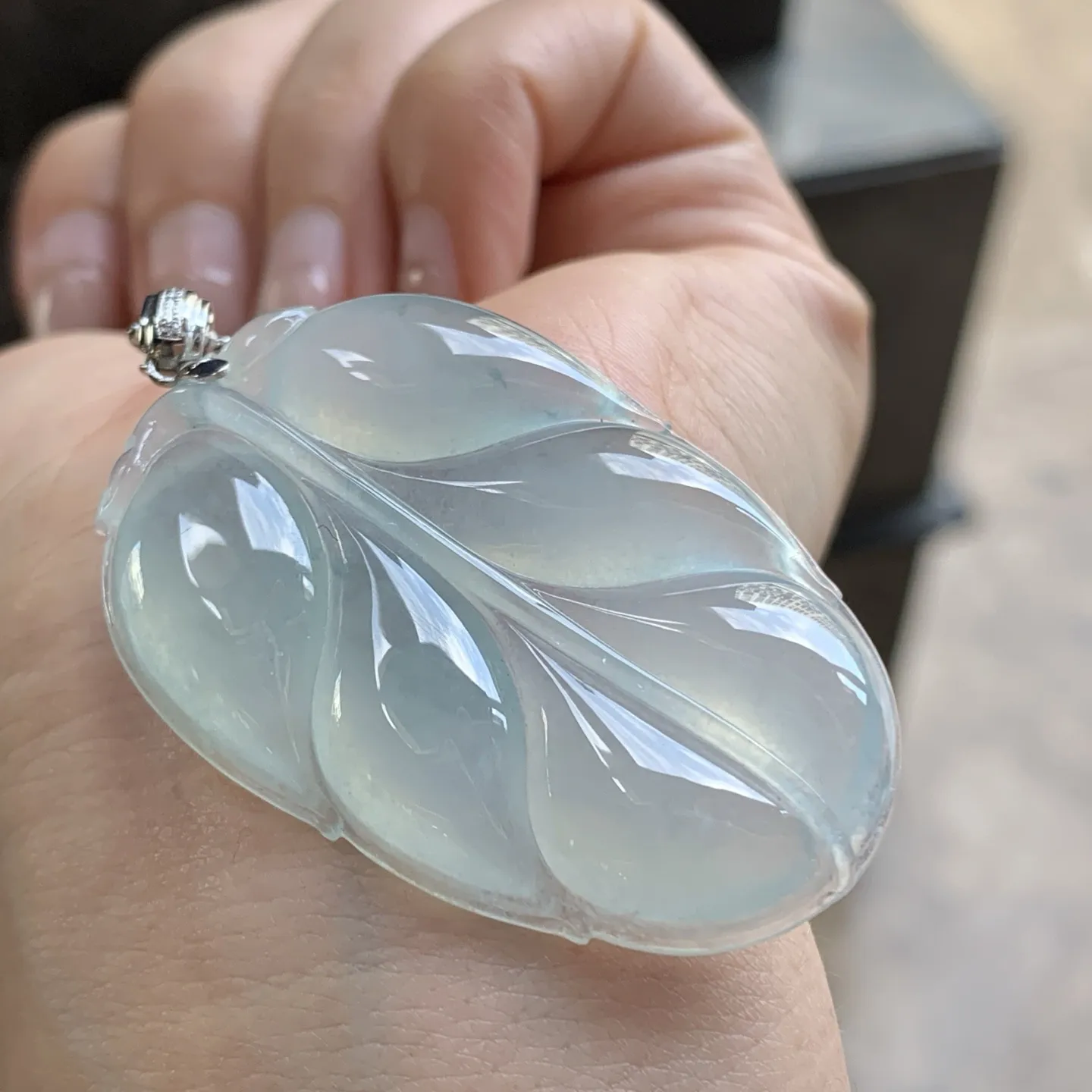 冰种叶子^_^冰透 水润