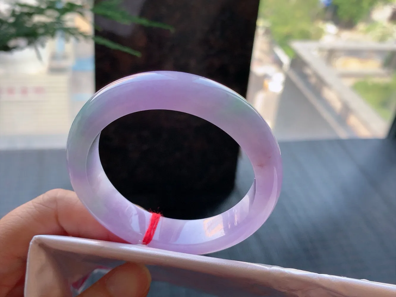 正圈满色春彩 微细纹 尺寸:55.4/12.1/9.1 色好