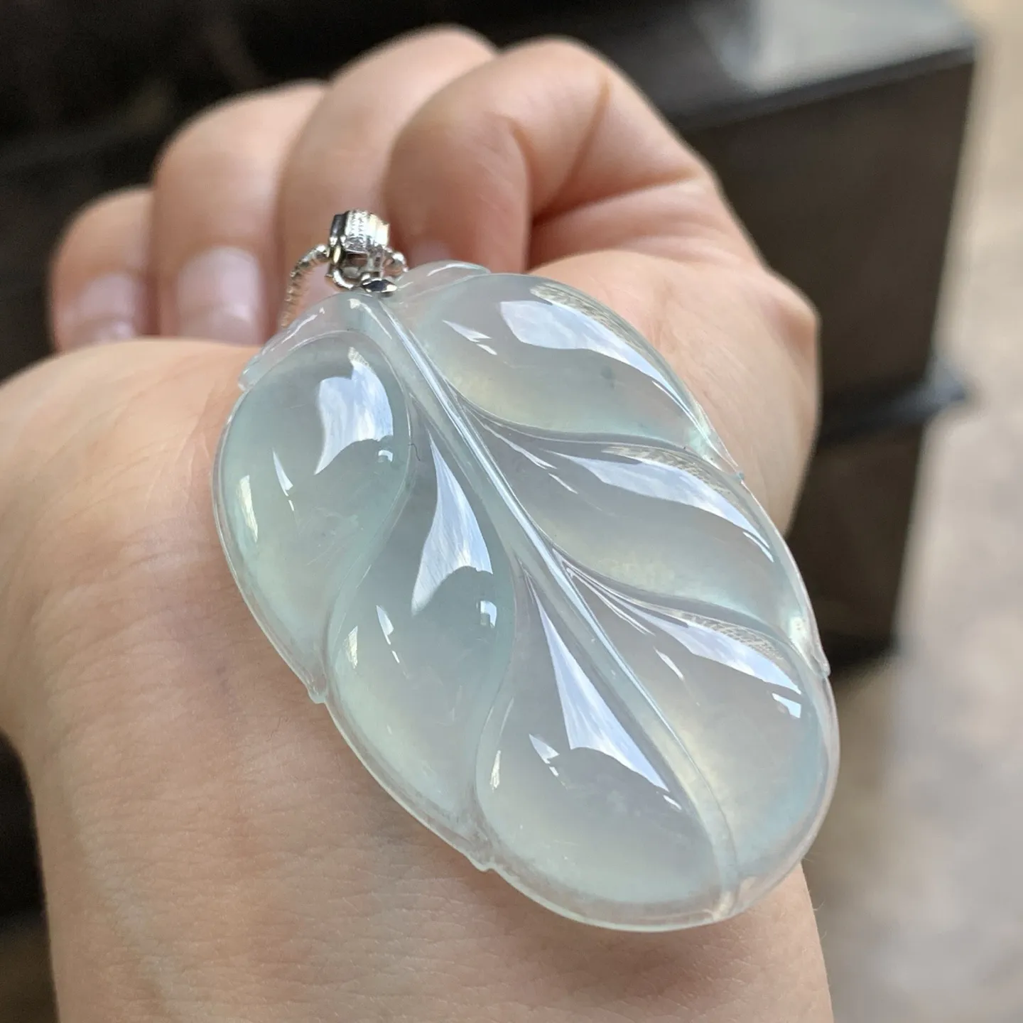 冰种叶子^_^冰透 水润