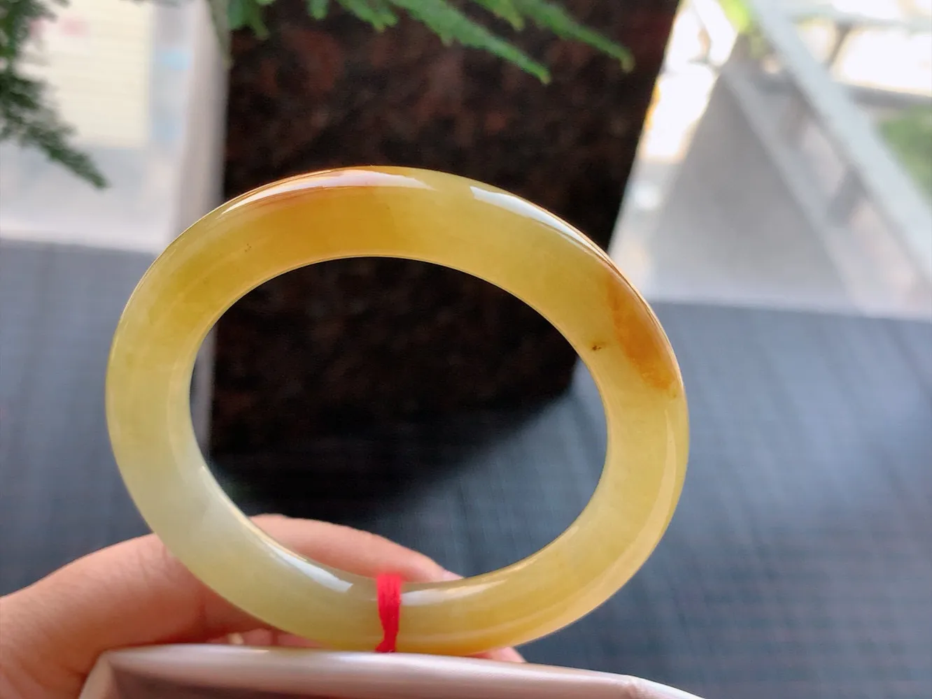 圆条冰黄翡 无瑕 尺寸:50.4/9.7/9.4 超值