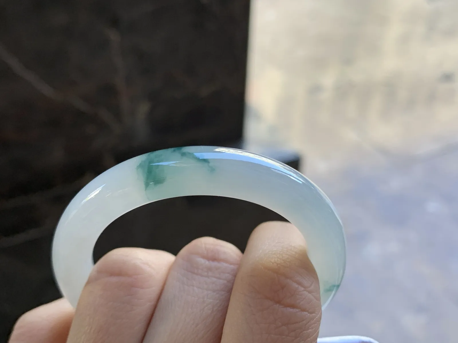 52.5-8.9

蓝花贵妃手镯^_^冰透 清新 正圈50可以带