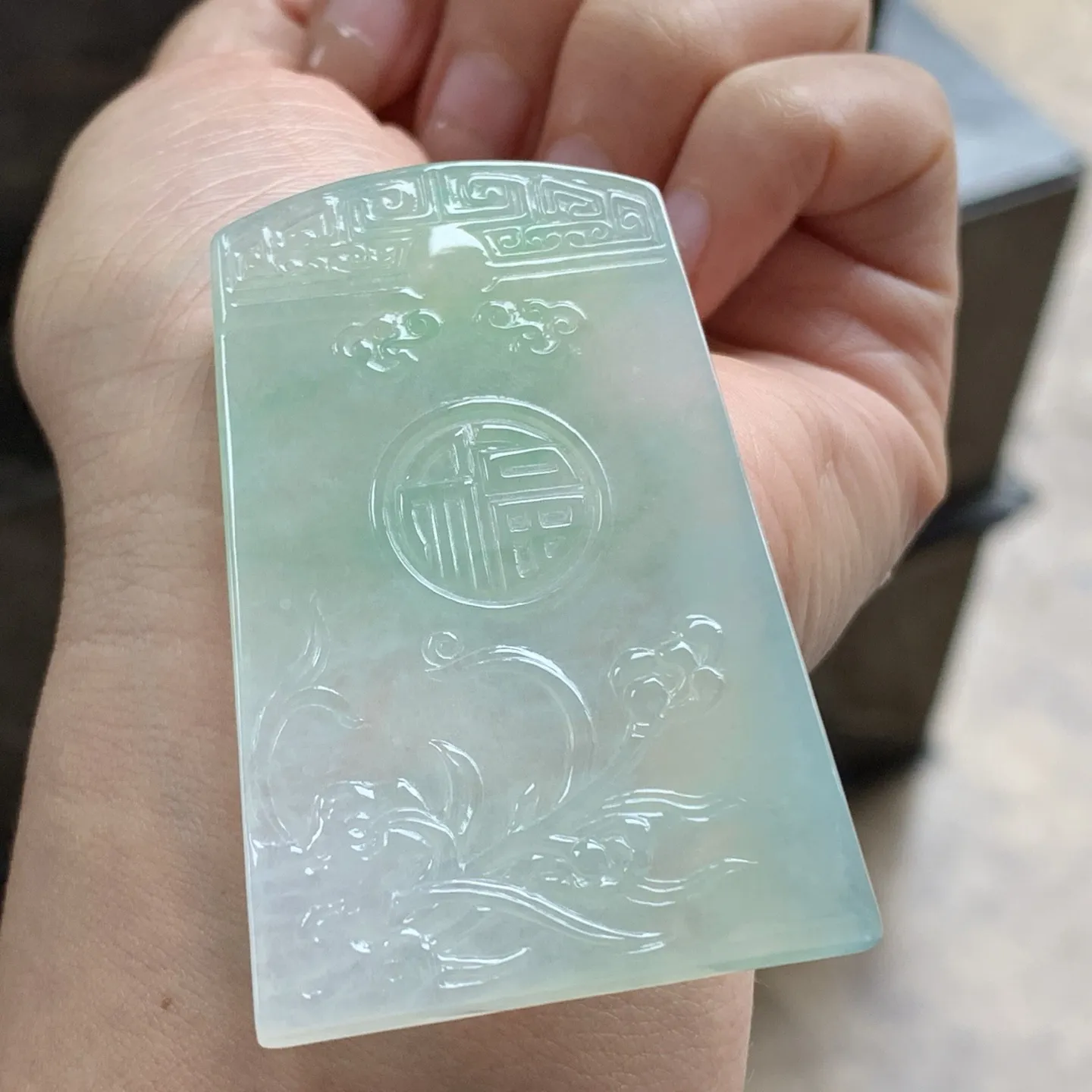 冰晴水福牌^_^颜色好看清新 冰透