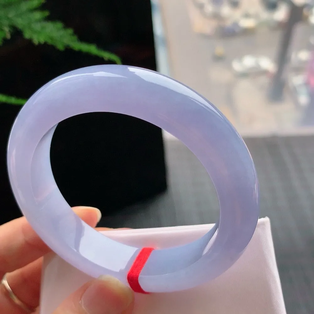 正圈满色浓紫 无瑕 尺寸:53.1/13.1/9.3 超美