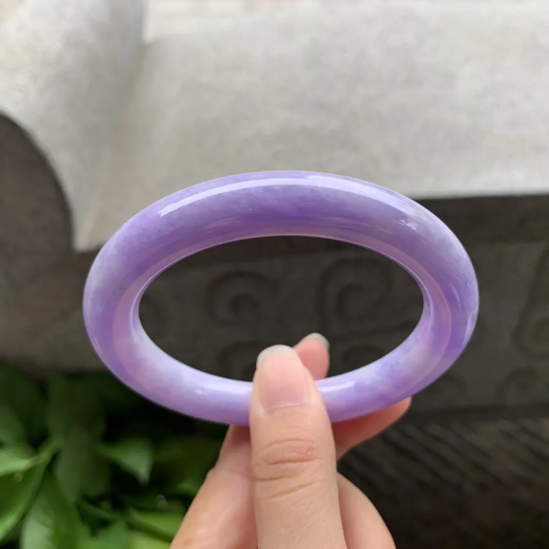 圈口 57.7-10.2  【满紫圆条手镯】 圆条57 58可戴