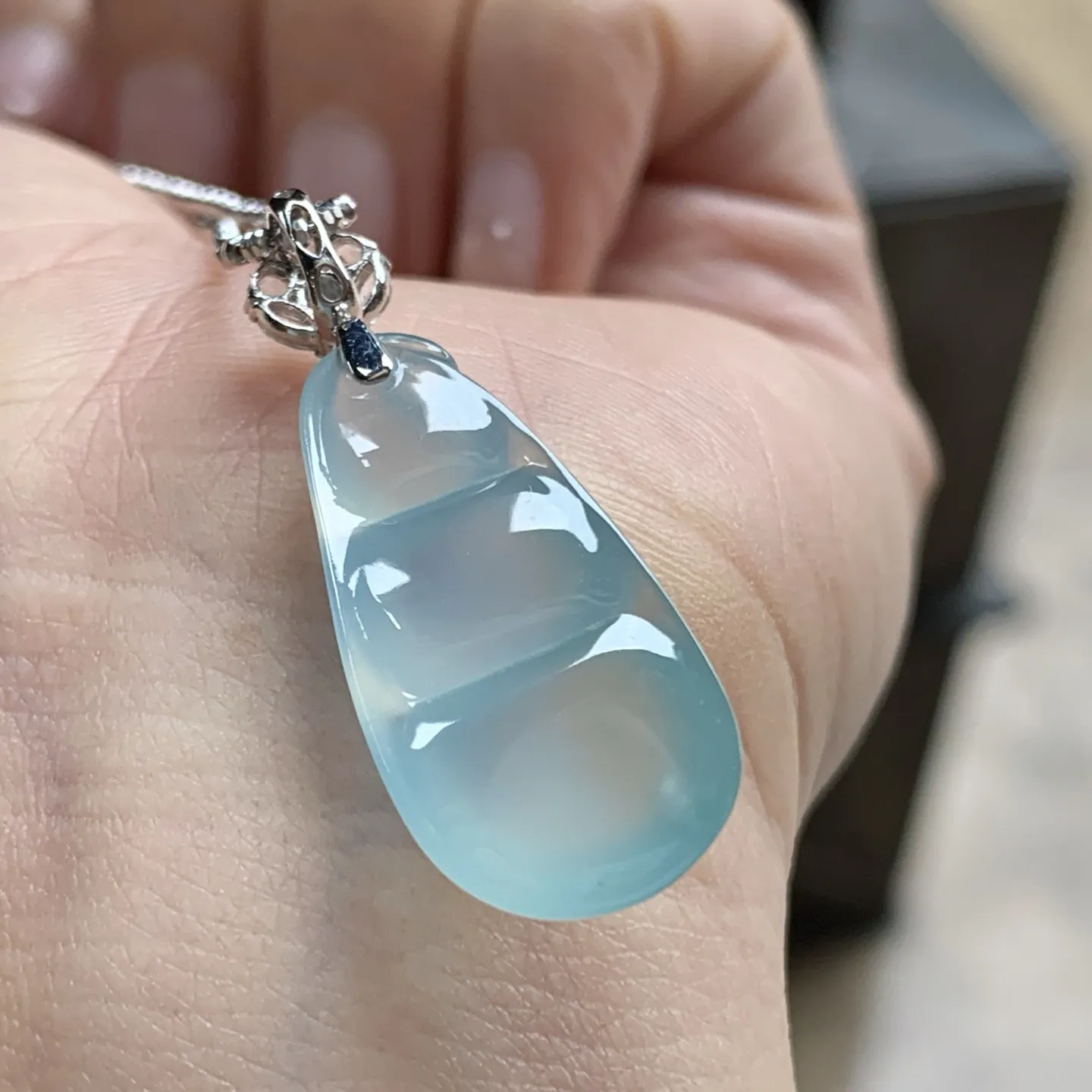 金扣冰种豆子^_^胶感十足 冰透清新