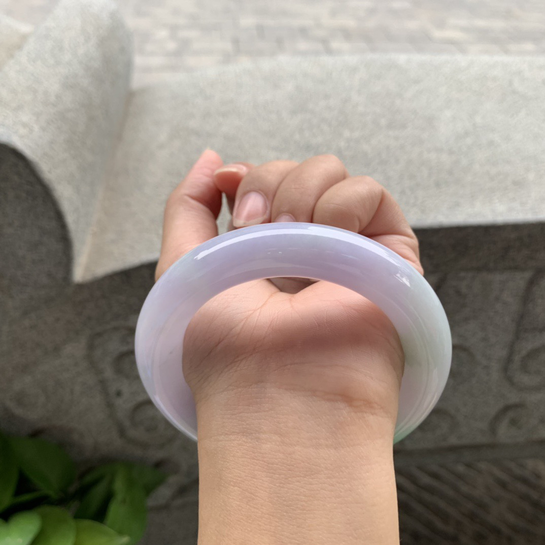 圈口57.7-13.6 【冰春彩圆条手镯】圆条57 58可戴