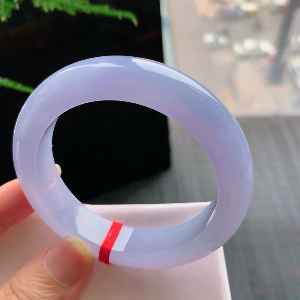 正圈满色浓紫 无瑕 尺寸:53.1/13.1/9.3 超美