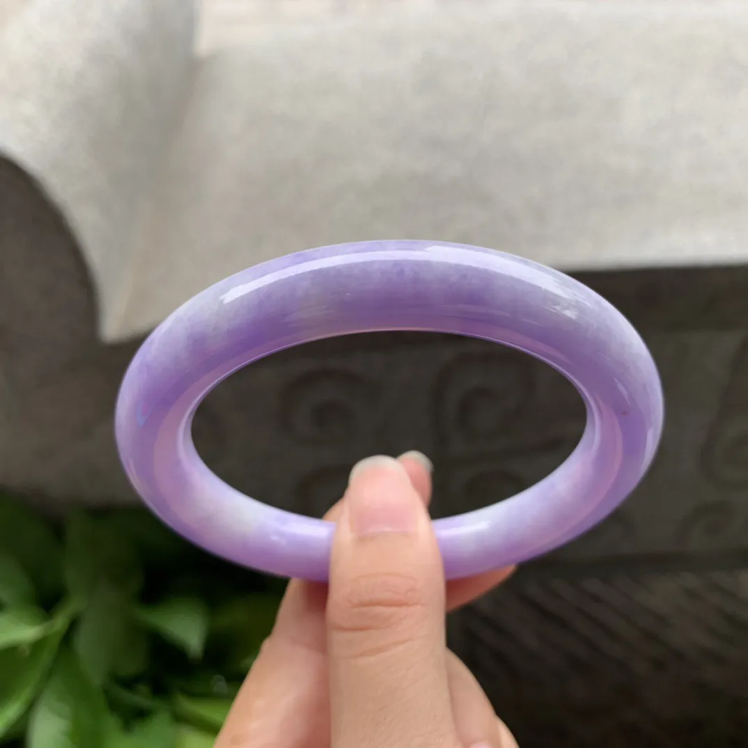 圈口 57.7-10.2  【满紫圆条手镯】 圆条57 58可戴