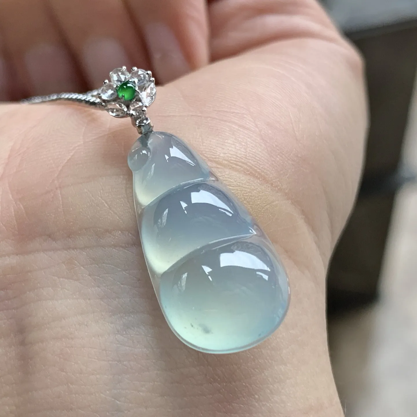 金扣冰种豆子^_^胶感十足 冰透清新