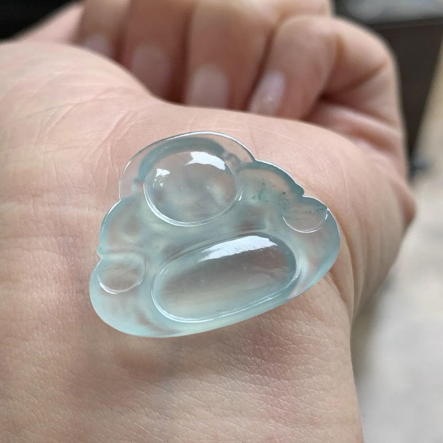 冰蓝佛公^_^种水透亮