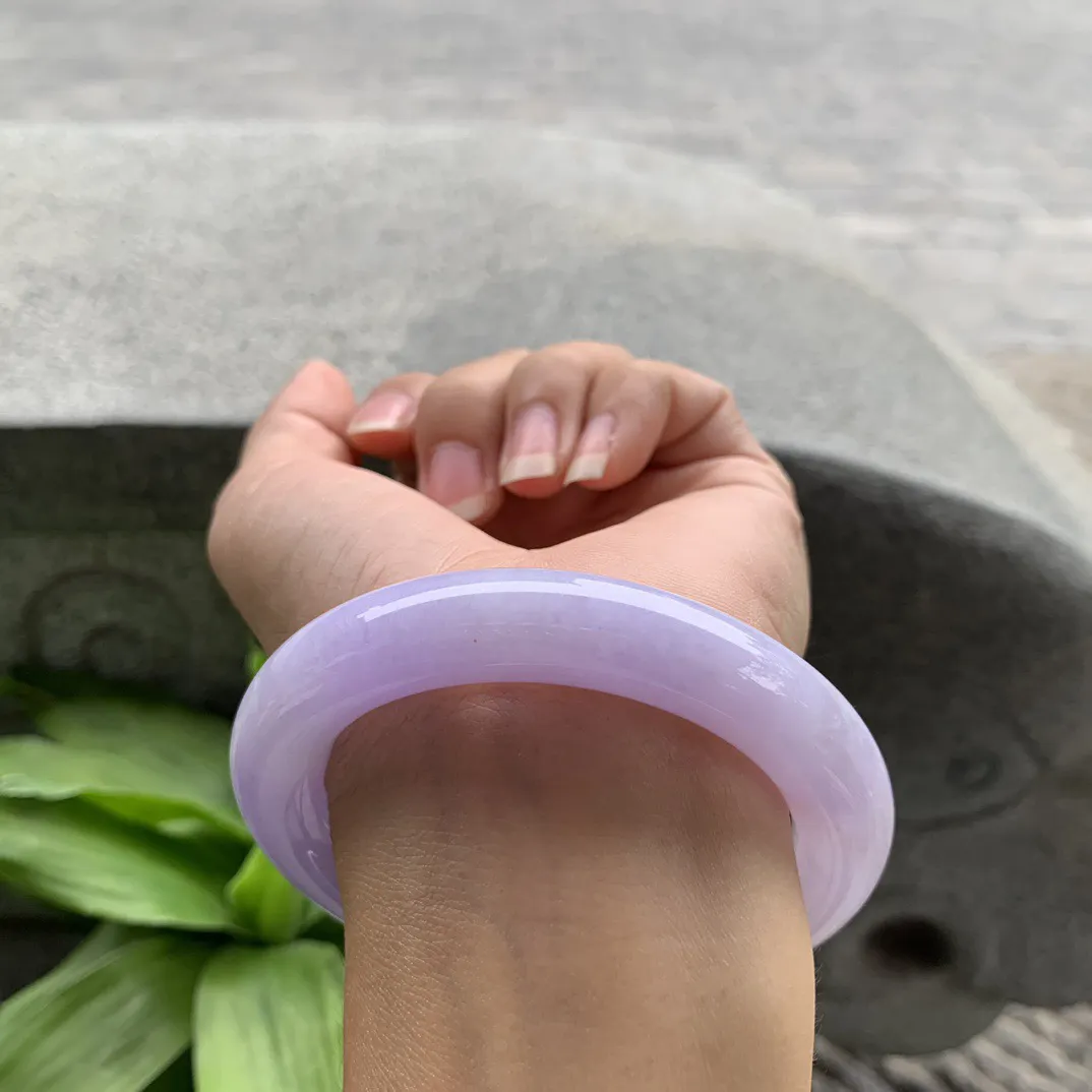 圈口 56.2-11.4  【紫罗兰圆条手镯】圆条56 57可戴