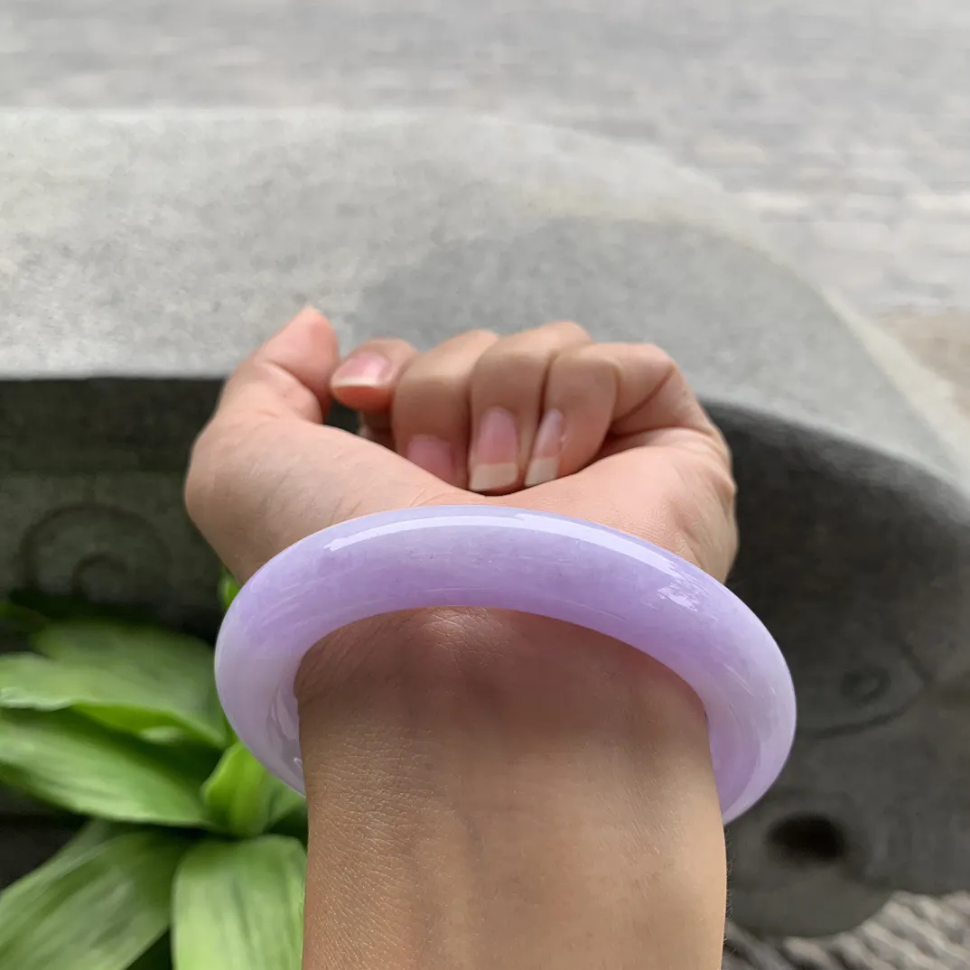 圈口 56.2-11.4  【紫罗兰圆条手镯】圆条56 57可戴