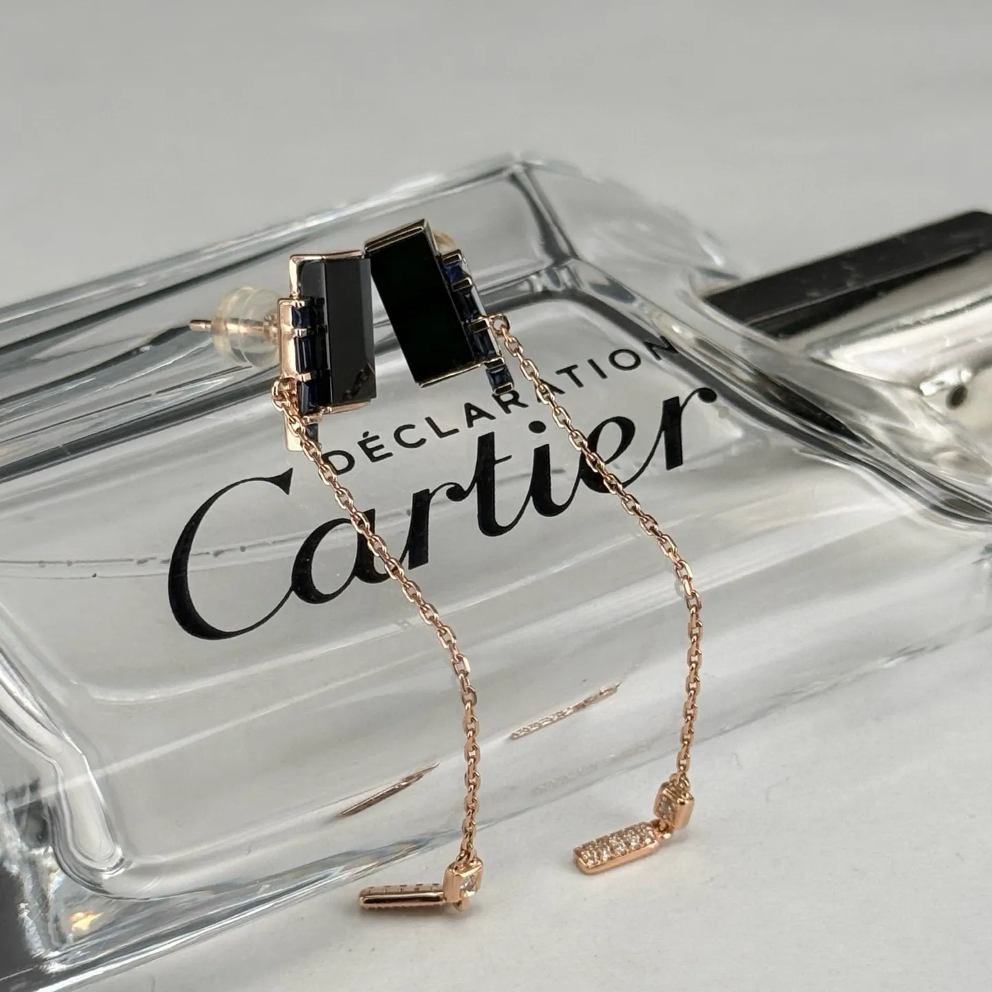 精品18k墨翠耳坠 重金豪镶 打灯通透 油性十足 尺寸10.9