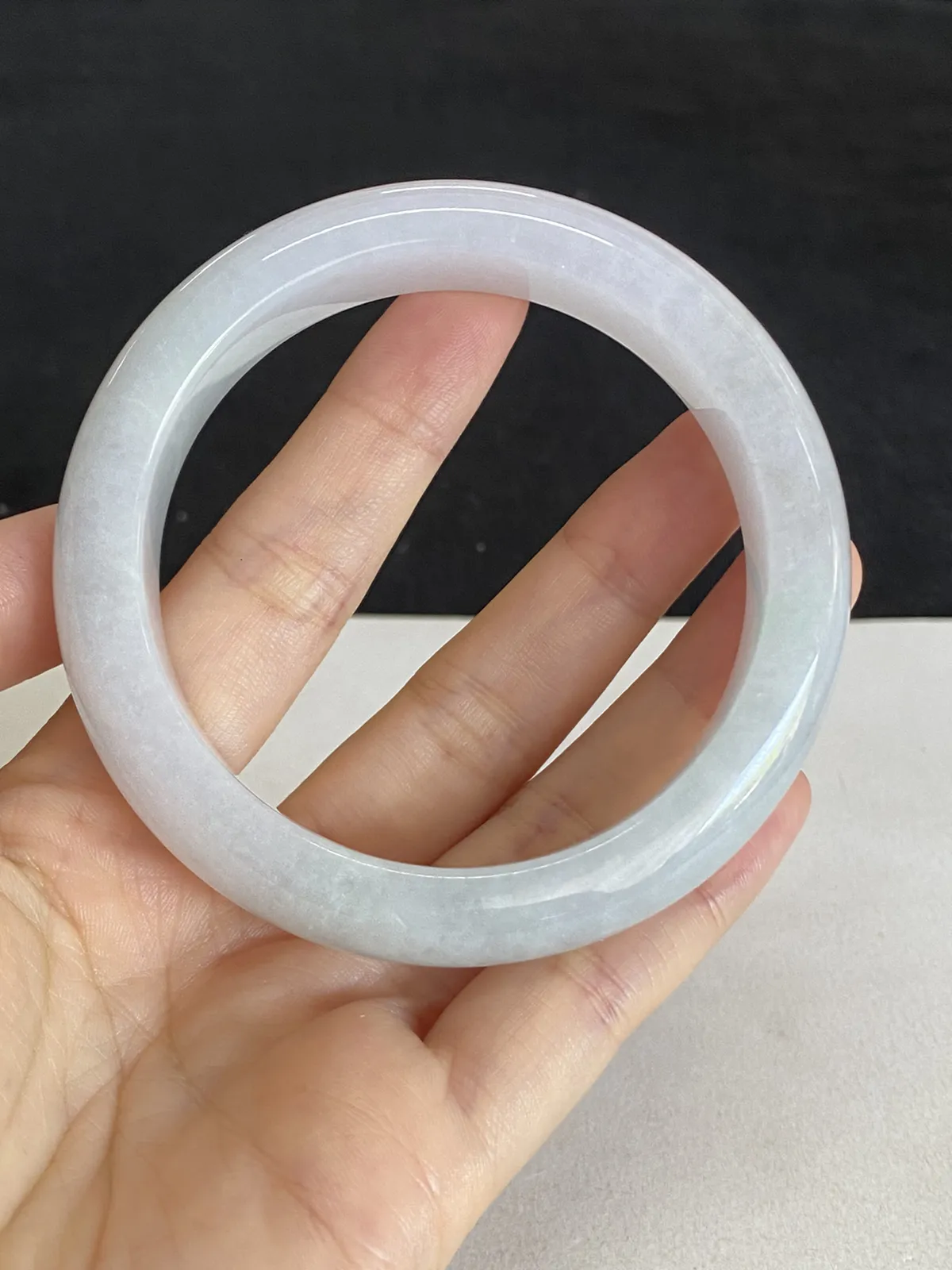 正圈57.7圈口，翡翠手镯