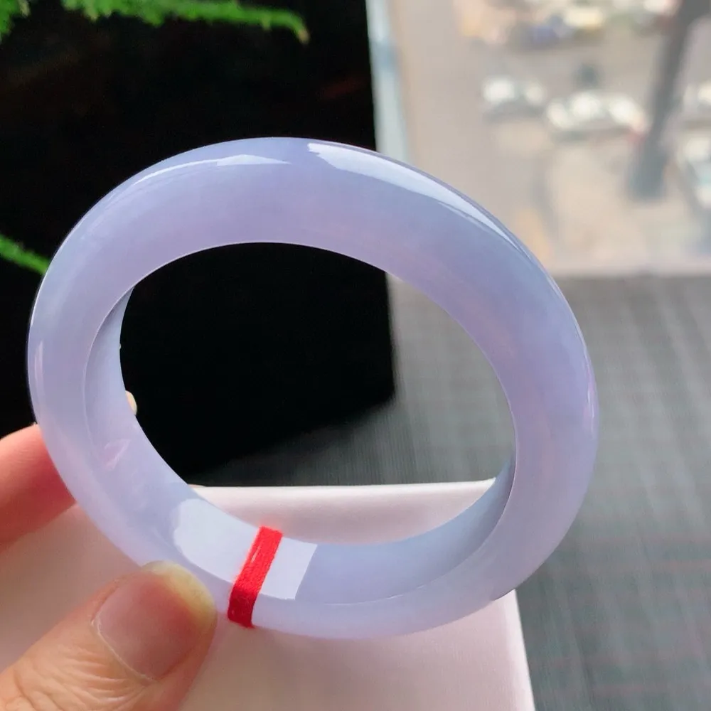 正圈满色浓紫 无瑕 尺寸:53.1/13.1/9.3 超美