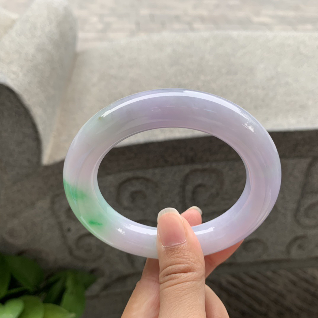 圈口57.7-13.6 【冰春彩圆条手镯】圆条57 58可戴