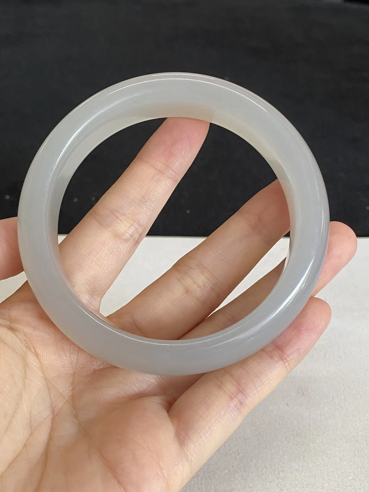 正圈61圈口，和田玉手镯