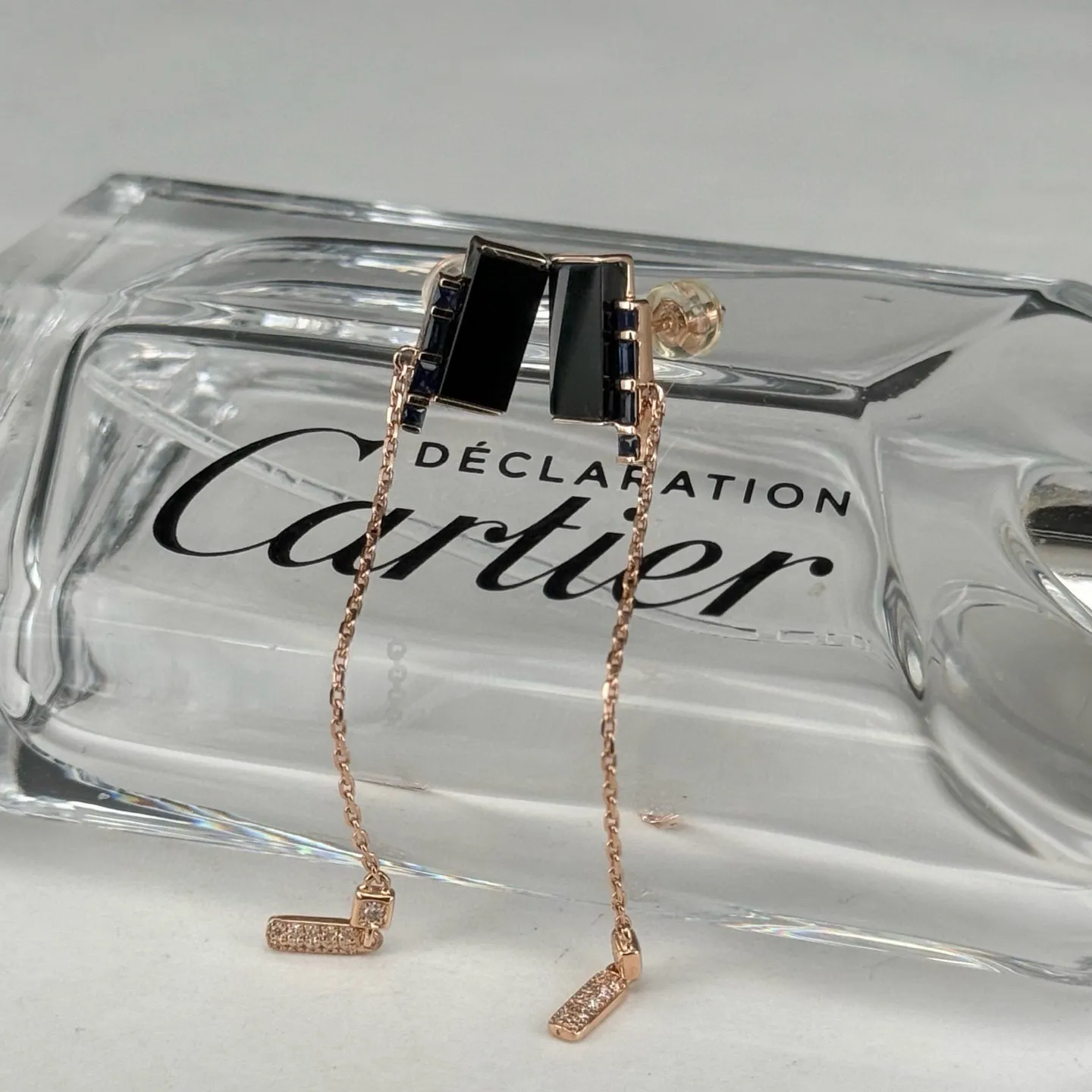 精品18k墨翠耳坠 重金豪镶 打灯通透 油性十足 尺寸10.9