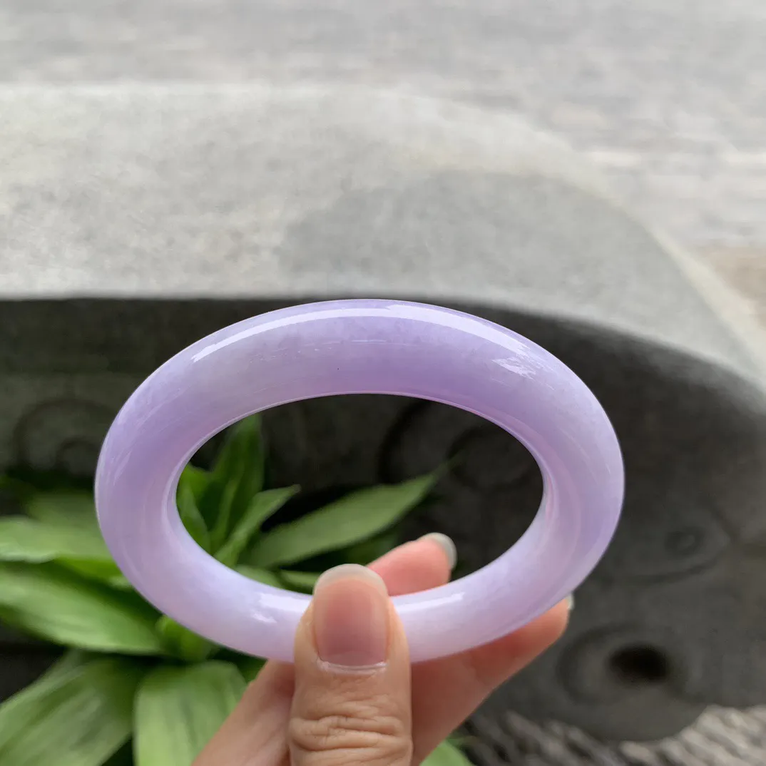 圈口 56.2-11.4  【紫罗兰圆条手镯】圆条56 57可戴