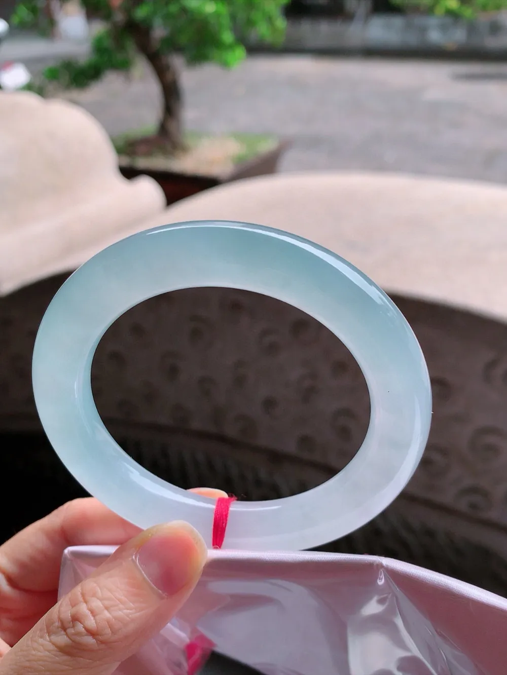 圆条高冰蓝水 无瑕 尺寸:58.4/11.7 胶感十足