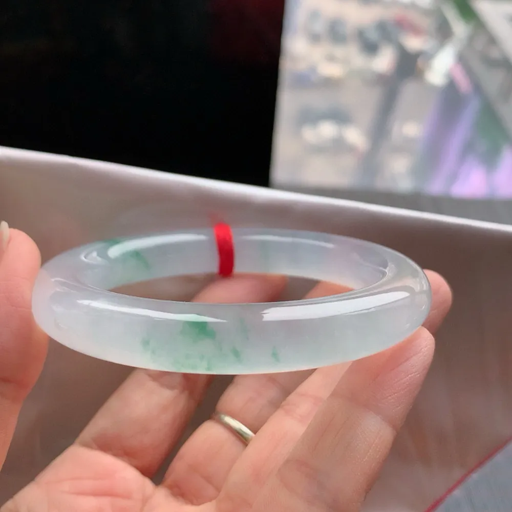 圆条玻璃种阳绿 无瑕 尺寸:55.5/10.8/11.4 刚性十足 高品质️️