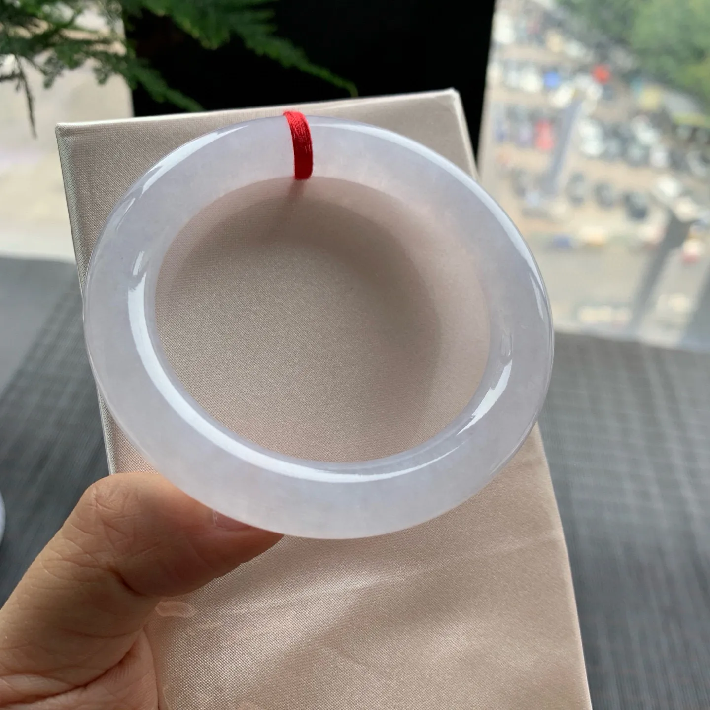 圆条高冰紫 无瑕 尺寸:55.7/10.5 种色兼备