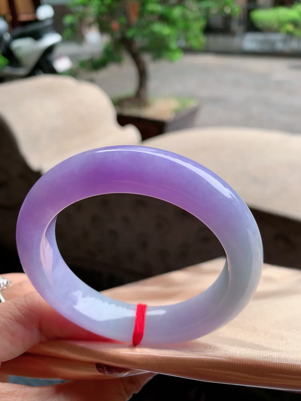 正圈一大节浓紫 无瑕 尺寸:55.5/13.8/10.1色艳超美