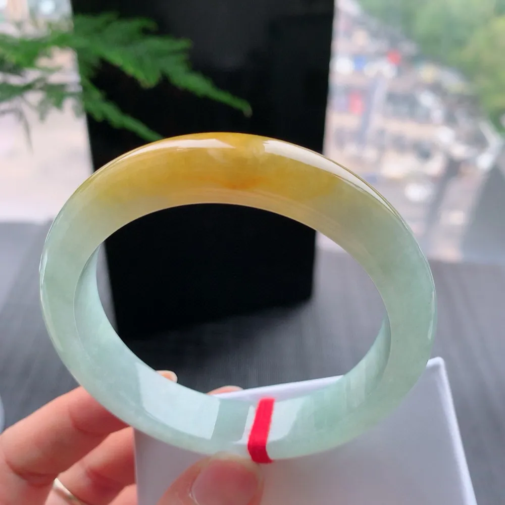 正圈一大节黄翡 无瑕 尺寸:57.2/12.9/8.6 超值