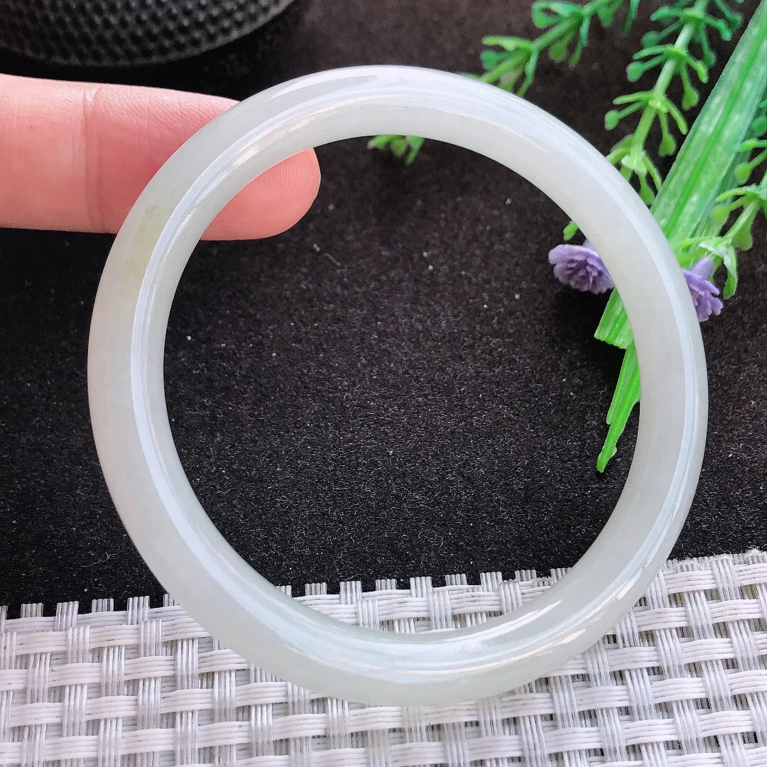 自然光55/7.8/7.6老坑冰润水灵细条圆条手镯翡翠玉镯美人镯