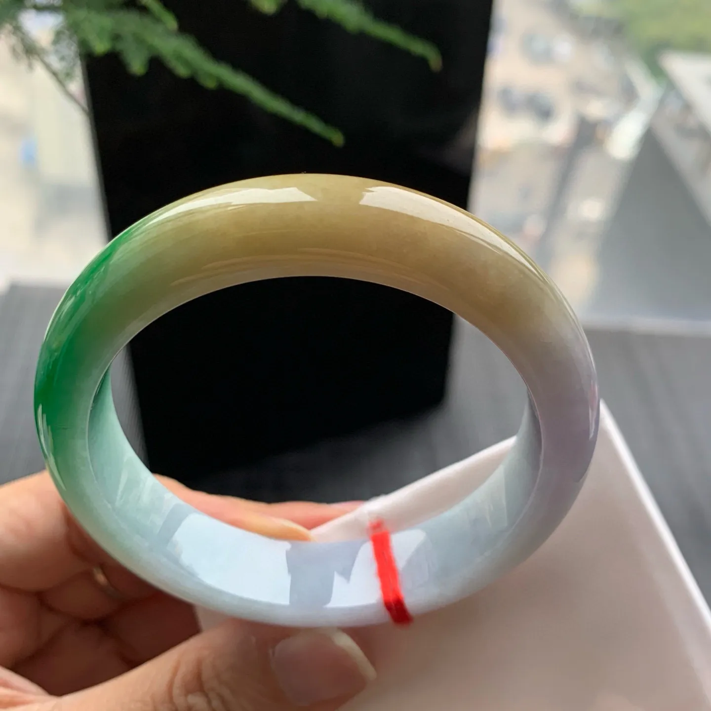 正圈三彩福禄寿 无瑕 尺寸:56.1/13.1/8.1 色好