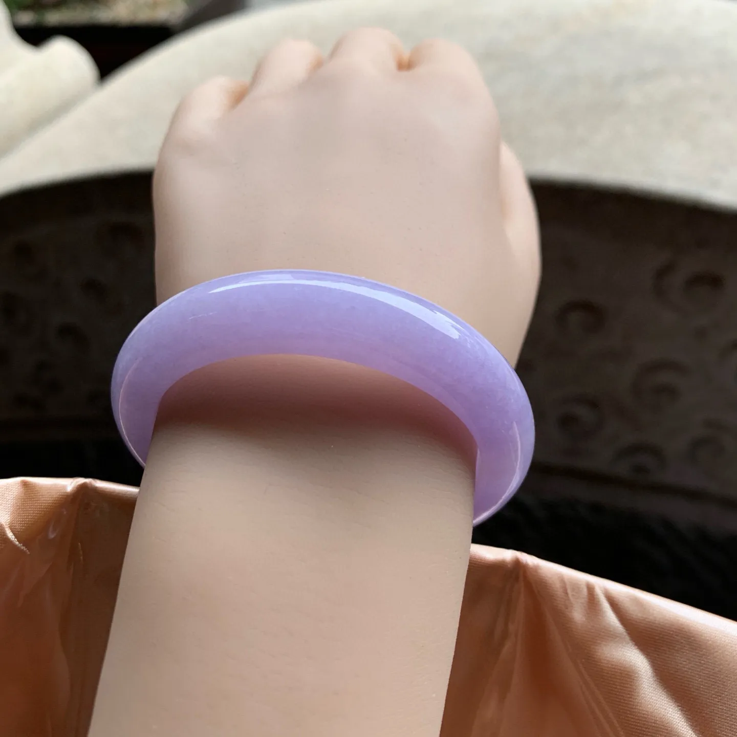 正圈满色紫罗兰 无瑕 尺寸:50.9/12.2/8.4 超美