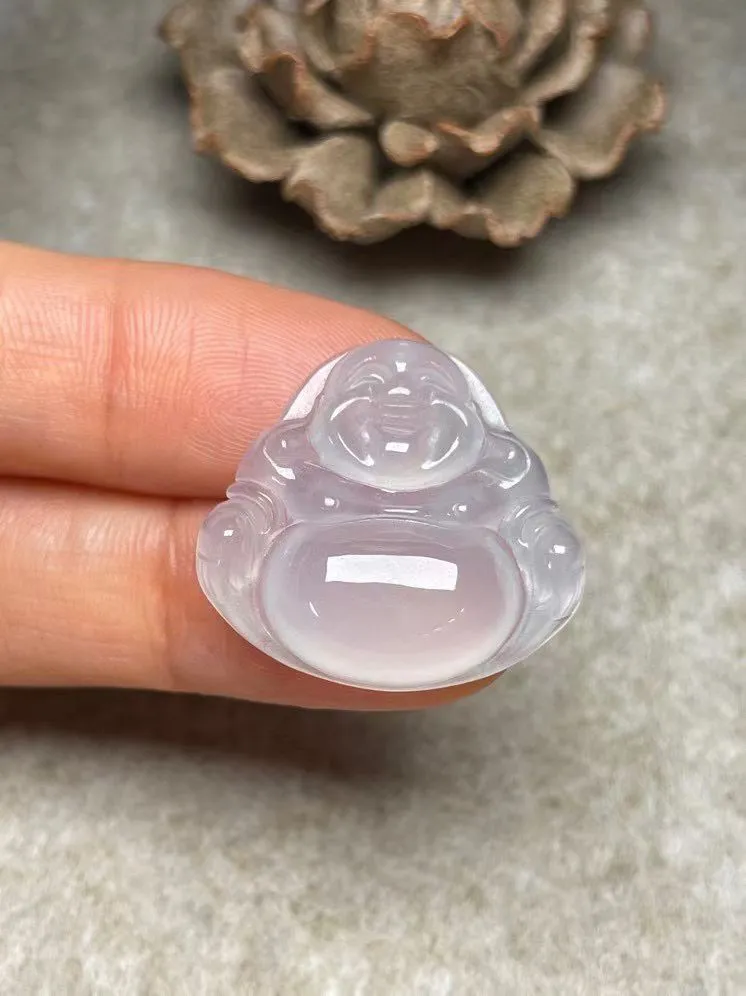 冰种【佛公】吊坠，种水好，玉质细腻 ，卖相好‘.