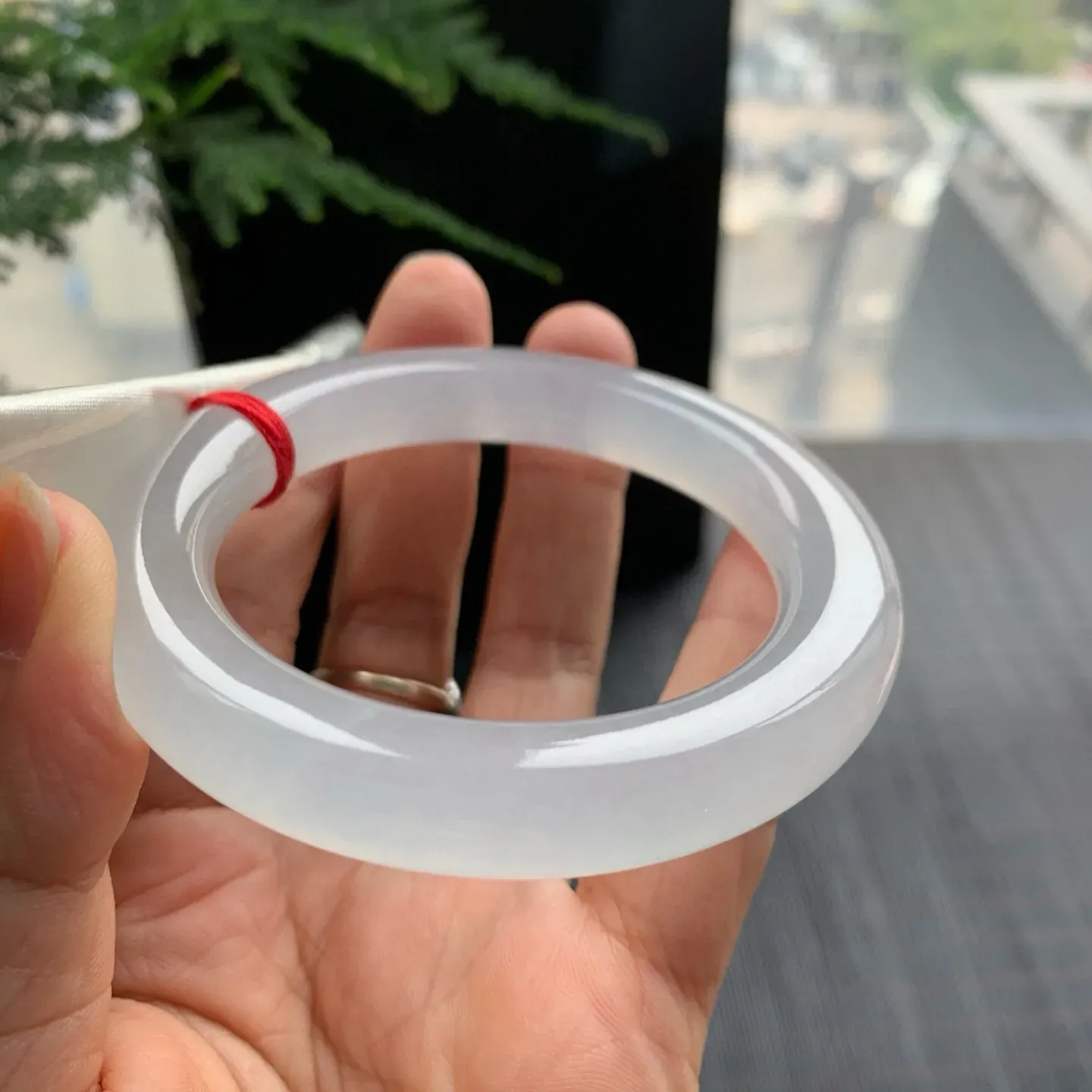 圆条冰玻白月光 无瑕 尺寸:53.3/10.7/11 星光闪闪🥰🥰