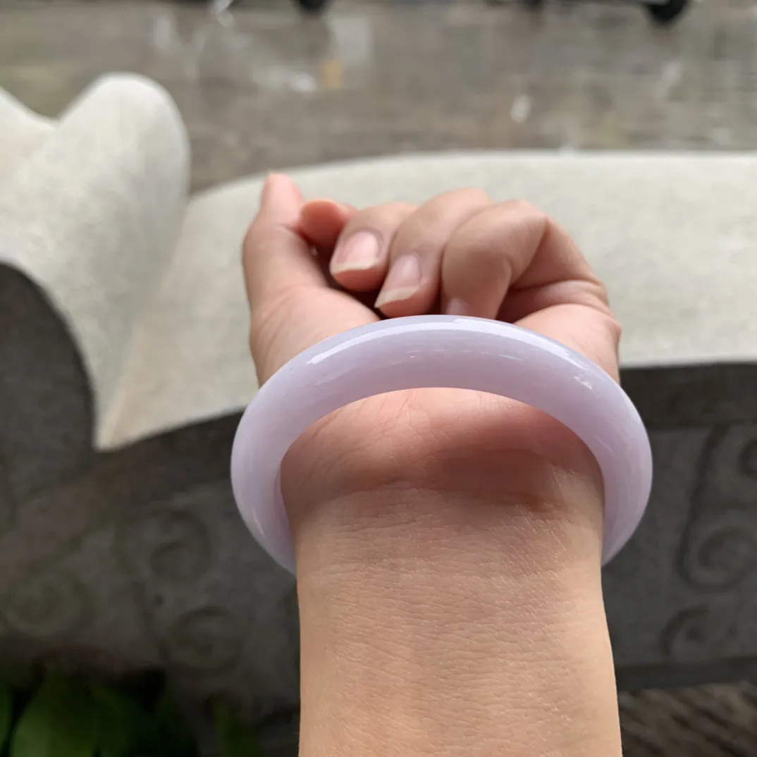 圈口 54.7-11.9-8【粉紫正圈手镯】 正圈54 55可戴