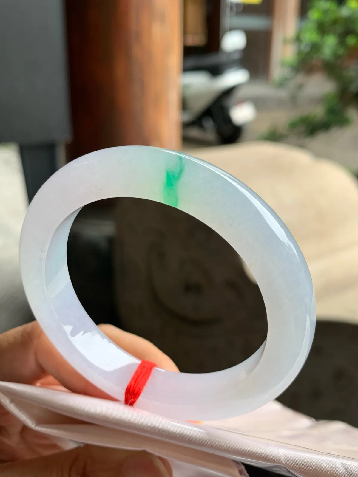 正圈高冰春彩 无瑕 尺寸:54.5/11.5/9.2 种色兼备