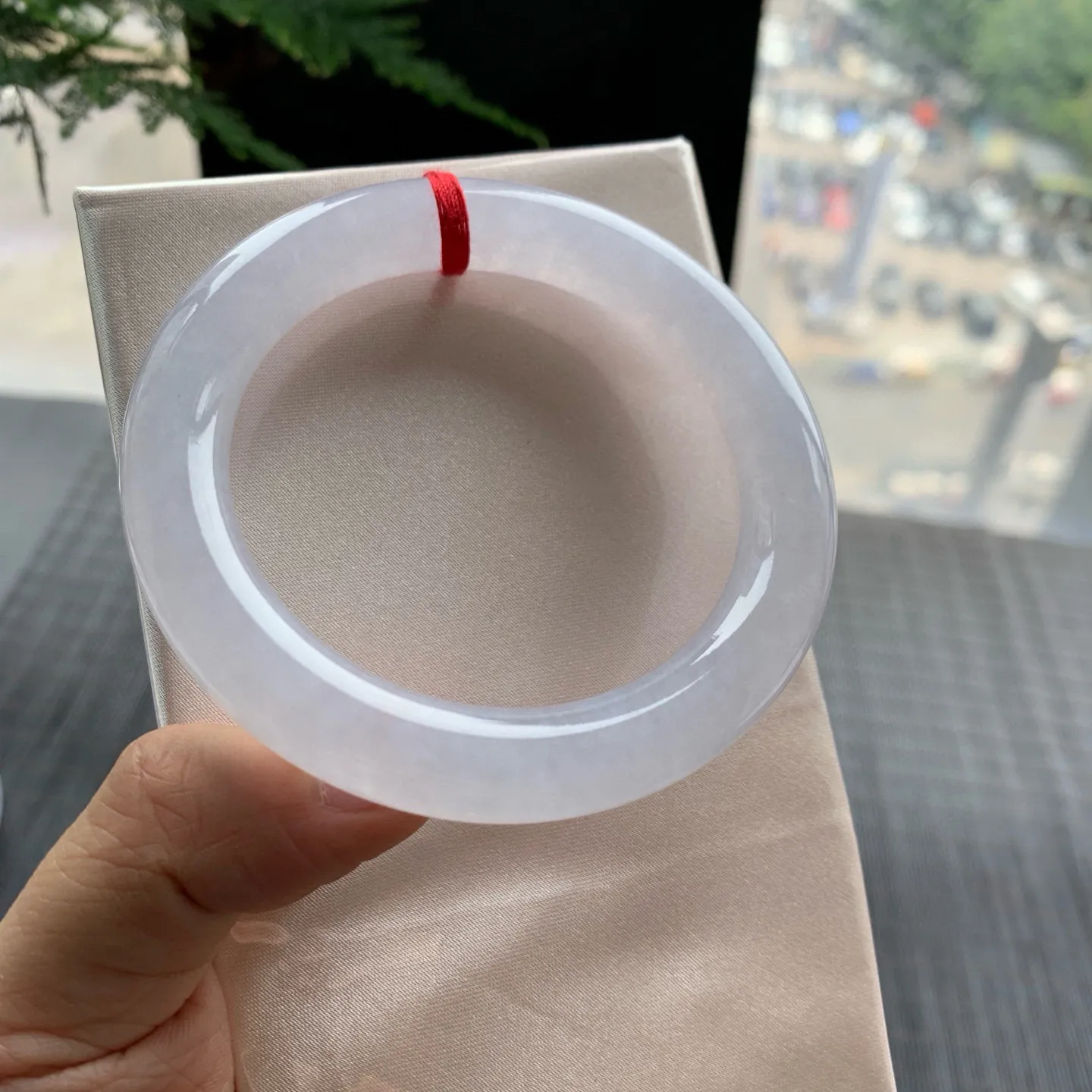 圆条高冰紫 无瑕 尺寸:55.7/10.5 种色兼备