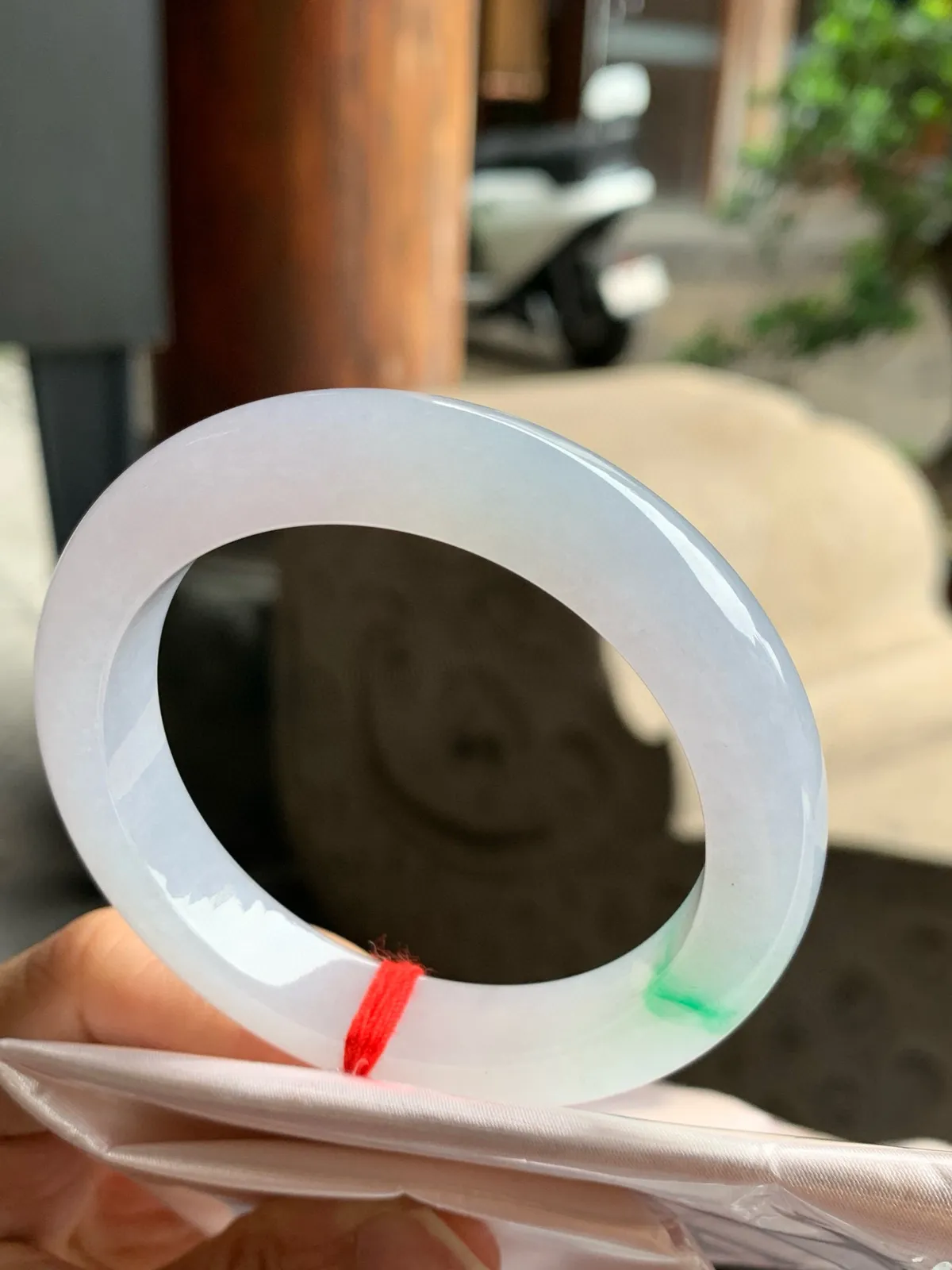 正圈高冰春彩 无瑕 尺寸:54.5/11.5/9.2 种色兼备