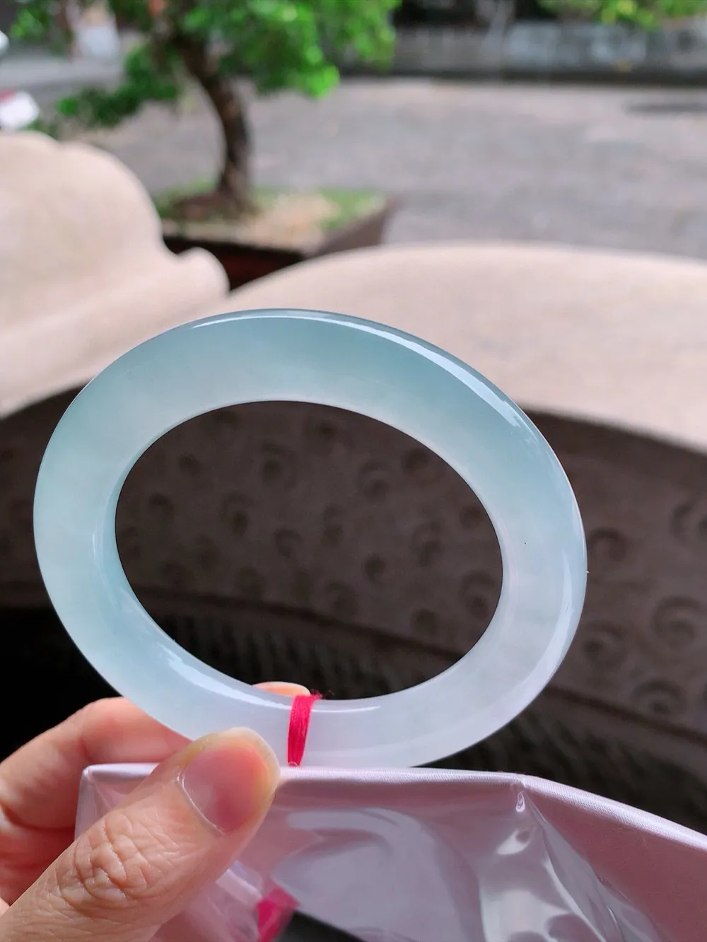 圆条高冰蓝水 无瑕 尺寸:58.4/11.7 胶感十足