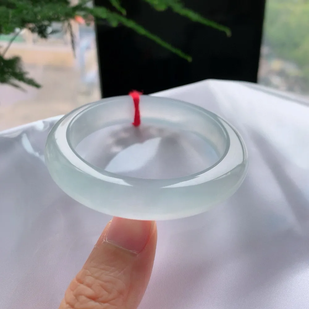 正圈冰玻白月光 有纹 尺寸:51.4/11/8.4 荧光闪闪