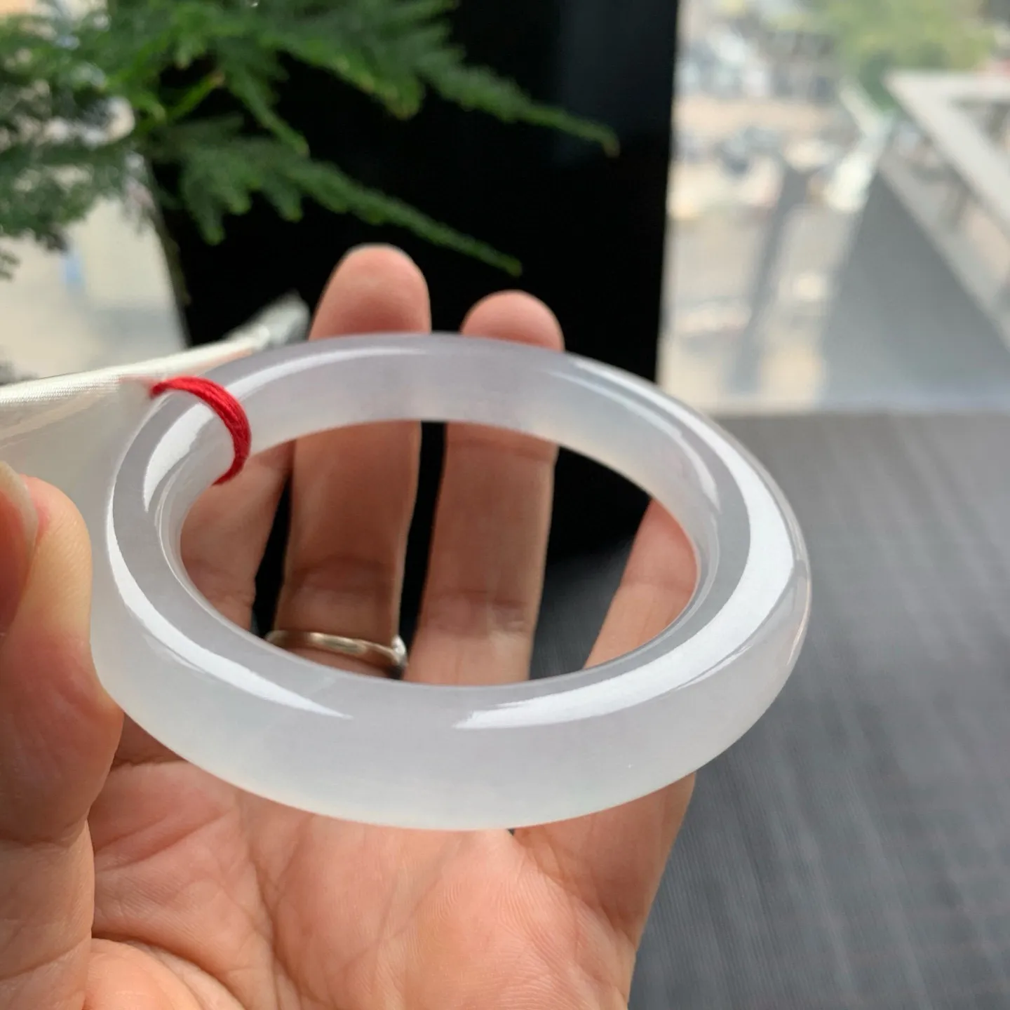 圆条冰玻白月光 无瑕 尺寸:53.3/10.7/11 星光闪闪🥰🥰