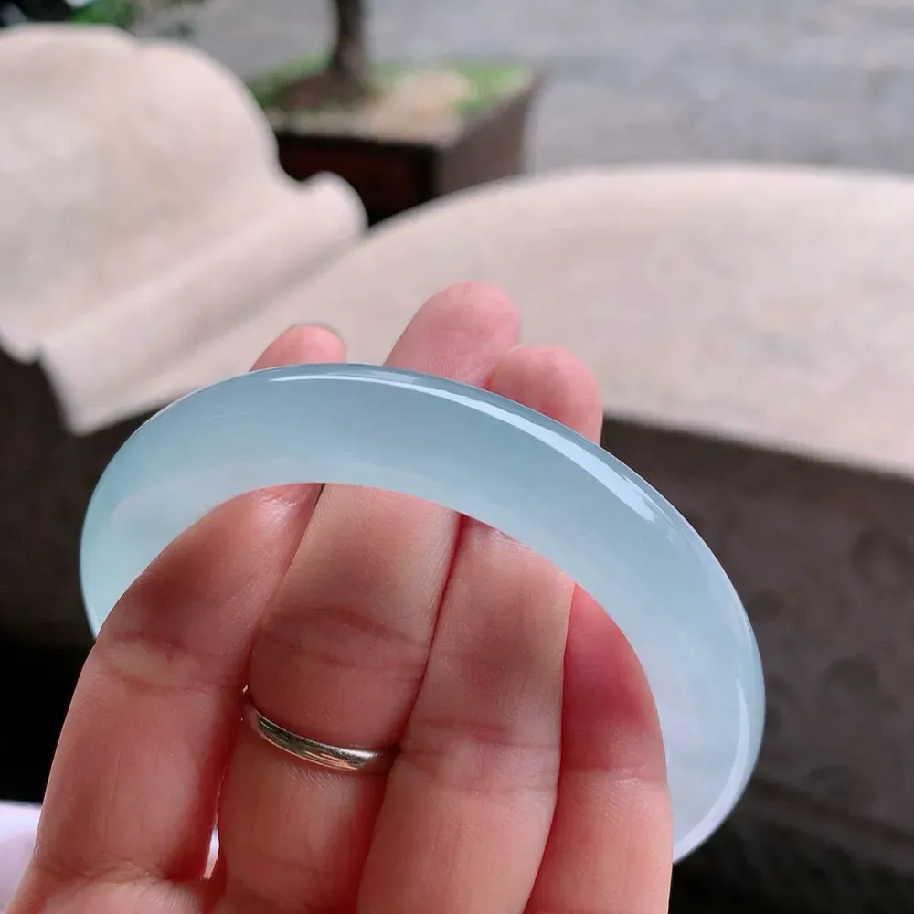 圆条高冰蓝水 无瑕 尺寸:58.4/11.7 胶感十足