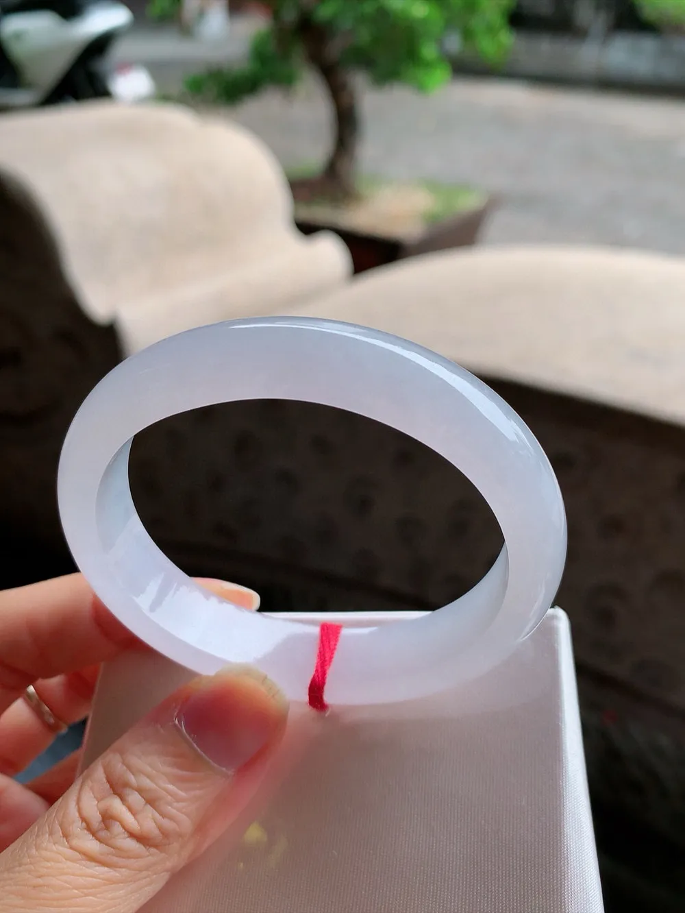 贵妃高冰白月光 无瑕 尺寸:54.4/47.3/12.5/7.1 种水好