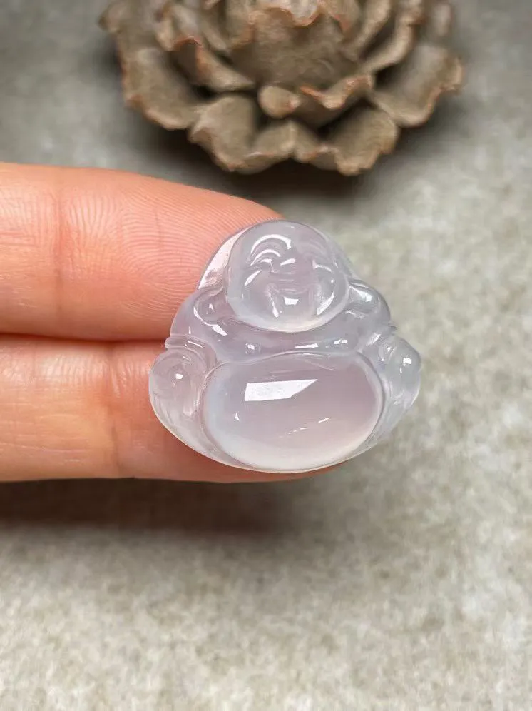 冰种【佛公】吊坠，种水好，玉质细腻 ，卖相好‘.